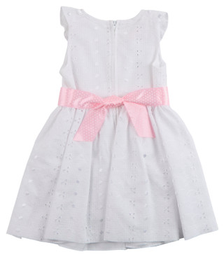 Thumbnail 3: Bonnie Jean Bonnie Jean Toddler Girl Solid Sleeveless Eyelet Dress 