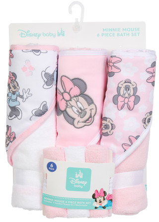 Thumbnail 1: Disney 6 Pc Minnie Bath Towel Set 