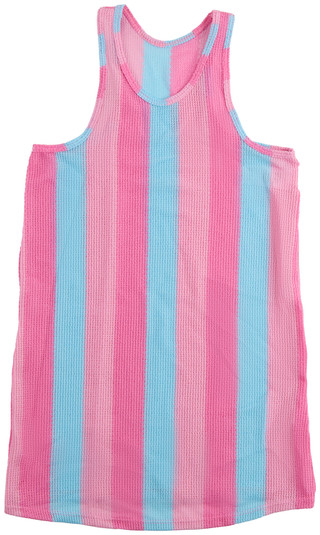 Thumbnail 1: Breaking Waves Breaking Waves Big Girls Colorblock Mesh Cover Up 