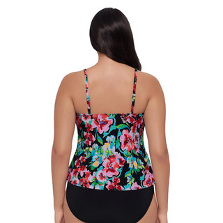 Thumbnail 2: Trimshaper Trimshaper Womens Ronnie Blooming Beauty Tankini Swim Top 