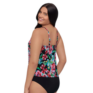 Thumbnail 3: Trimshaper Trimshaper Womens Ronnie Blooming Beauty Tankini Swim Top 