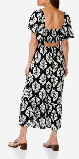 Thumbnail 3: As U Wish AS U WISH Juniors Tropical Crepe Midi Dress 