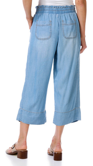 Thumbnail 3: T. Tahari T. Tahari Petite Tencel Waist Tie Ankle Pull On Pants 