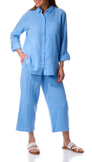 Thumbnail 2: Jessica Simpson Jessica Simpson Womens Gauze Tie Waist Ankle Pull On Pants 