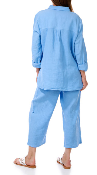 Thumbnail 4: Jessica Simpson Jessica Simpson Womens Gauze Tie Waist Ankle Pull On Pants 