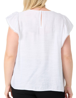 Thumbnail 2: Philosophy Philosophy Plus Flutter Sleeve V-Neck Top 