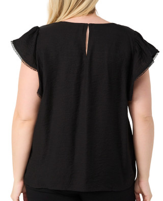 Thumbnail 2: Philosophy Philosophy Plus Flutter Sleeve V-Neck Top 