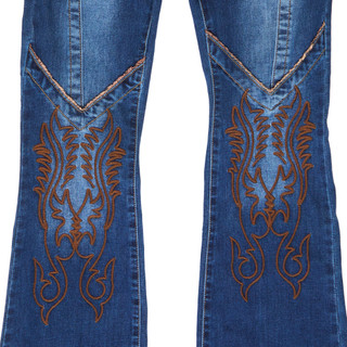 Thumbnail 3: SUNKISSED DENIM Sunkissed Denim Juniors Western Embroidered Bootcut Jeans 