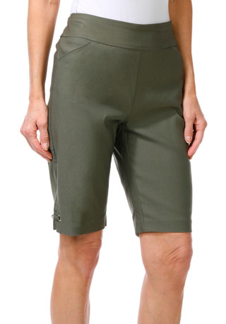 Thumbnail 1: BELLA ROSE Bella Rose Petite Lined Grommet Split Hem Shorts 