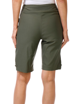 Thumbnail 2: BELLA ROSE Bella Rose Petite Lined Grommet Split Hem Shorts 