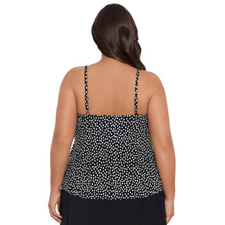 Thumbnail 3: Trimshaper Trimshaper Plus Rachel Funfetti Tankini Swim Top 
