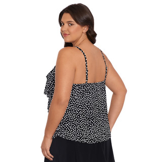 Thumbnail 4: Trimshaper Trimshaper Plus Rachel Funfetti Tankini Swim Top 