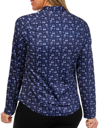Thumbnail 2: Coral Bay Golf Coral Bay Golf Petite Active 1/4 Zip Mandarin Relax Jacket 