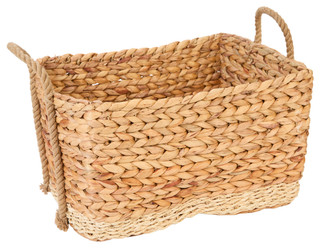 Thumbnail 1: Straw Studios Straw Studios 18 in Twist Weave Storage Handle Basket 