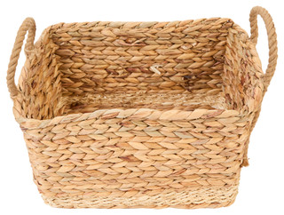 Thumbnail 2: Straw Studios Straw Studios 16 in Twist Weave Storage Handle Basket 