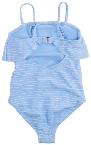 Thumbnail 2: RAISINS Raisins Big Girls One Piece Ruffle Striped Swimsuit 