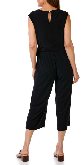 Thumbnail 2: Nina Leonard Nina Leonard Womens Side Tie Solid Junpsuit 