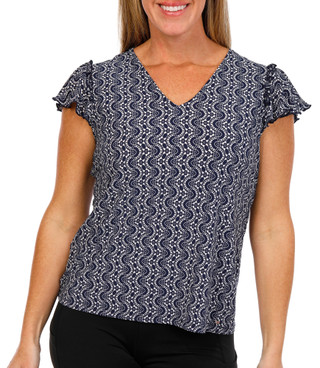Thumbnail 1: Tommy Hilfiger Tommy Hilfiger Womens Short Sleeve Print Top 
