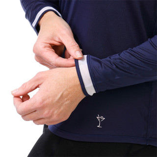 Thumbnail 3: Golftini Golftini Womens Active Long Sleeve Mesh Trim Top 