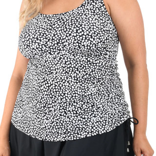 Thumbnail 2: Maxine of Hollywood Maxine of Hollywood Plus Adjustable Tank Swim Dress 