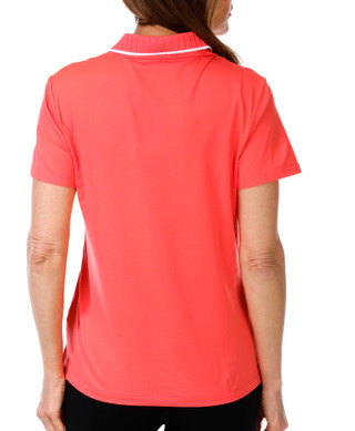Thumbnail 3: Puma Golf Puma Golf Womens Short Sleeve Solid Pique Accent Polo Shirt 