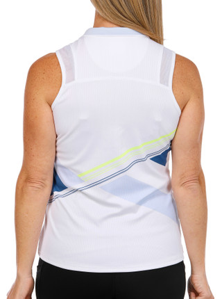 Thumbnail 2: LUCKY IN LOVE Lucky in Love Womens Golf Sleeveless Zip Print Tank Top 