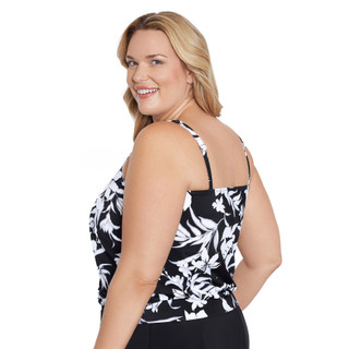 Thumbnail 4: Shape Solver Shape Solver Plus Nightshade Blouson One Piece Swimdress 