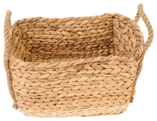 Thumbnail 2: Straw Studios Straw Studios 14 in Twist Weave Storage Handle Basket 