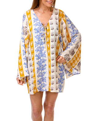 Thumbnail 1: True Destinations Women's Marine Print Swimsuit Cover Up 