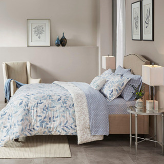 Thumbnail 9: Madison Park Madison Park Sofia Reversible Complete Bedding Set 