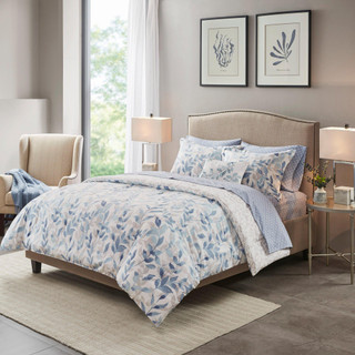 Thumbnail 4: Madison Park Madison Park Sofia Reversible Complete Bedding Set 