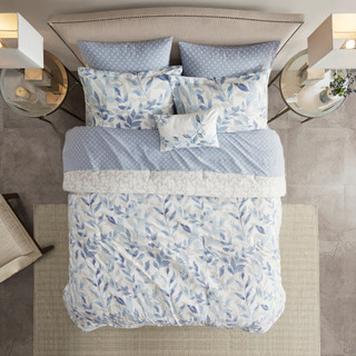 Thumbnail 24: Madison Park Madison Park Sofia Reversible Complete Bedding Set 