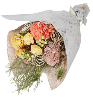 Thumbnail 2: . Naturally Silk Decorative Martha Spring Bouquet 