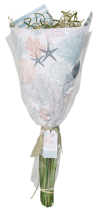 Thumbnail 1: . Naturally Silk Decorative Shell Spring Bouquet 