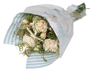 Thumbnail 2: . Naturally Silk Decorative Shell Spring Bouquet 