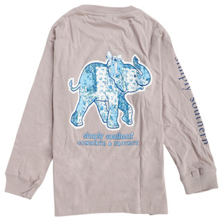Thumbnail 1: SIMPLY SOUTHERN Simply Southern Big Girls Long Sleeve Elephant Graphic Tee 