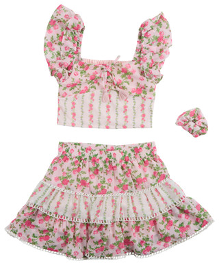 Thumbnail 1: JAPNA GIRLS Japna Girls Big Girls 2 Pc Floral Ruffle Skirt Set 