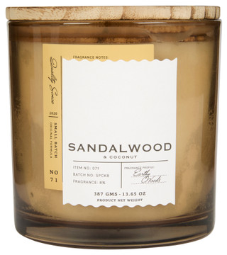 Thumbnail 2: EAST WEST East West 13.65 oz Sandalwood & Coconut Scented Candle 