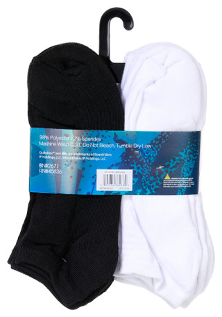 Thumbnail 2: Quiksilver Mens 8-Pr. Half Cushioned Assorted Low Cut Socks 