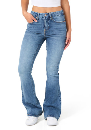 Thumbnail 3: BCBGeneration BCBGeneration Juniors High Rise Curvy Flare Jeans 