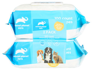 Thumbnail 1: Animal Planet Animal Planet 2 Pk Coconut & Vanilla Cleansing Pet Wipes 
