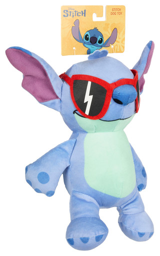 Thumbnail 2: Disney Disney 8 in Plush Stitch Sunglasses Pet Toy 