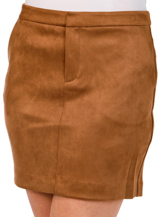 Thumbnail 2: LAUNDRY BY SHELLI SEGAL Laundry Womens Suede Mini Skirt 