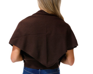 Thumbnail 3: Steve Madden Steve Madden Womens Short Puff Sleeve Solid Sweater & Scarf 