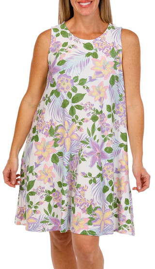 Thumbnail 1: HARLOW & ROSE Harlow & Rose Womens Sleeveless Floral Swing Dress 