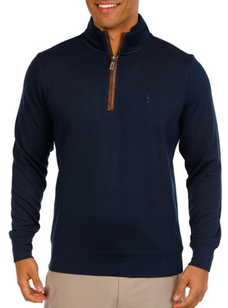 Thumbnail 1: TAILORBYRD Tailorbyrd Mens Ottoman Knit Quarter Zip Jacket 