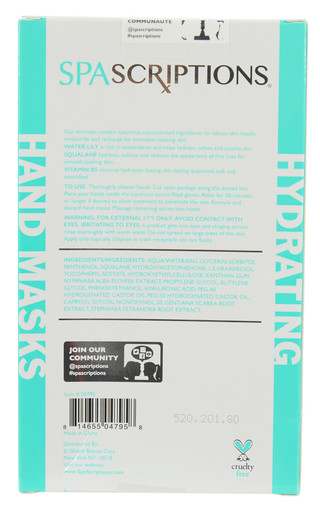 Thumbnail 2: SPASCRIPTIONS 3 Pk Hydrating Hand Masks 