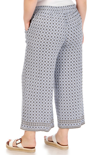 Thumbnail 3: MAX STUDIO Max Studio Plus Border Print Crop Pants 