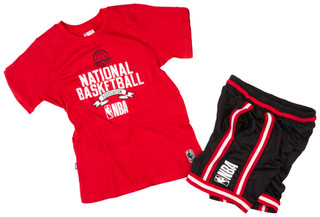 Thumbnail 3: NBA LEAGUE NBA League Big Boys Active 2 Pc T-Shirt & Shorts Set 