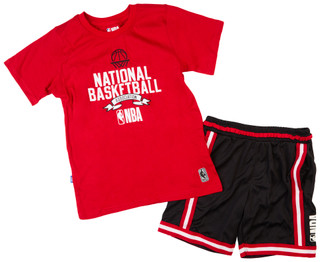 Thumbnail 1: NBA LEAGUE NBA League Big Boys Active 2 Pc T-Shirt & Shorts Set 
